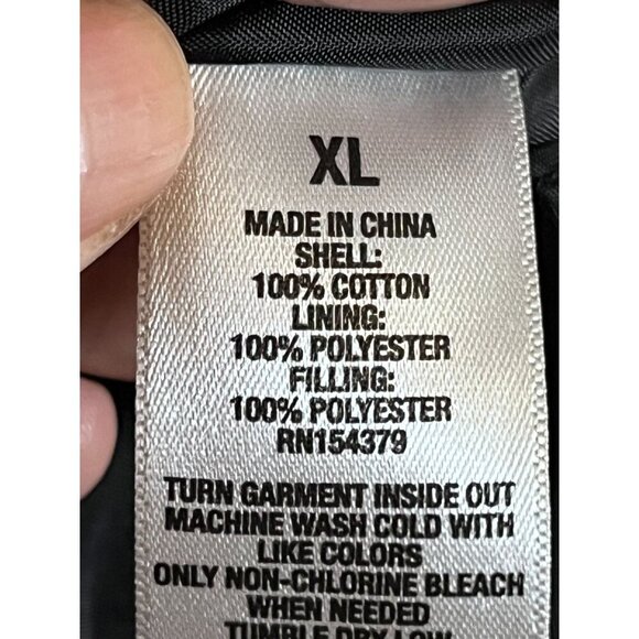 Aeropostale Jacket XL Orange Plaid Quilted Flannel Snaps Preppy Y2K Shacket 80s - Picture 8 of 12